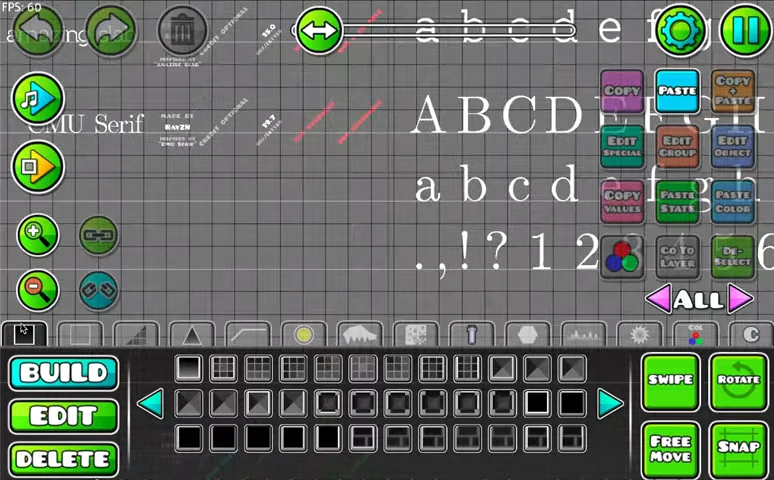 How To Add Custom Fonts to your GD Levels 1 3 screenshot