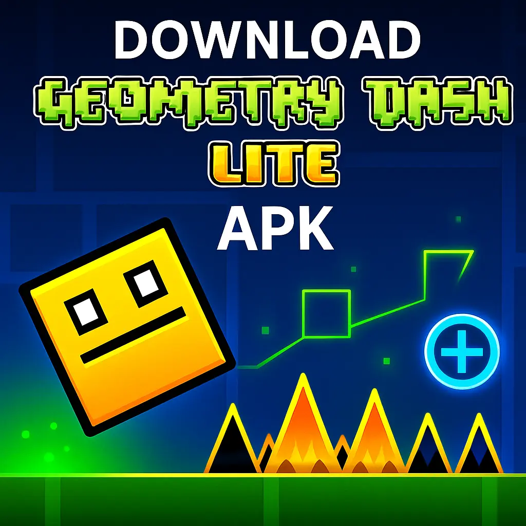 veiw of geometry dash apk lite